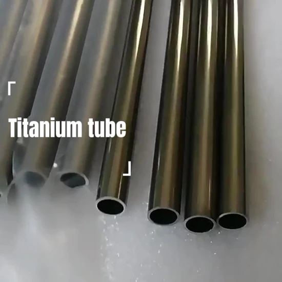 Tubo in titanio titanio puro ASTM B338 99,99% (Ti).