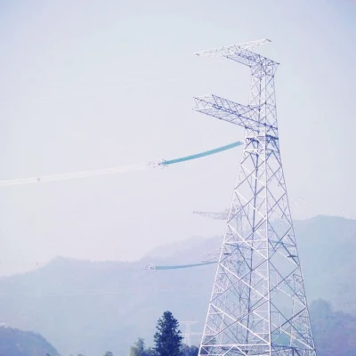 Torre della linea di trasmissione del terminale di elettricità 132kV, prezzo della torre di trasmissione dell'elettricità